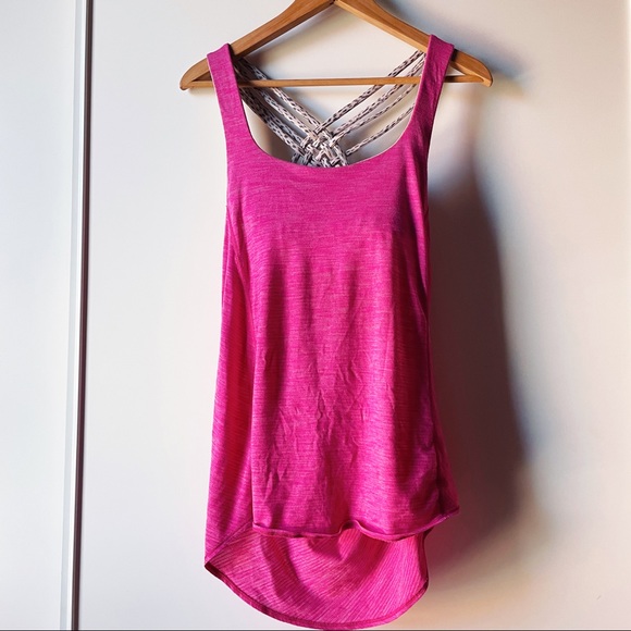 lululemon Wild Tank Heathered Magenta Dottie Dash